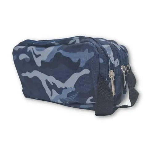 ■ Schoolbooks.ie - Triple Pencil Case - Camo Blue