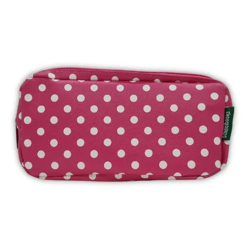 ■ Schoolbooks.ie - Triple Pencil Case - Pink Dots