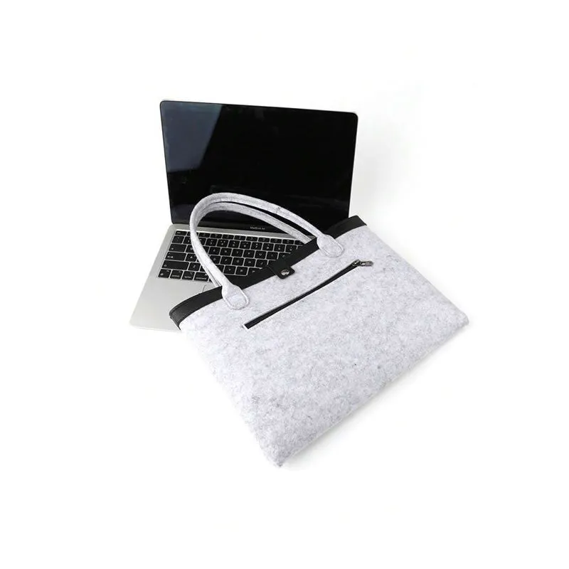 17 Inch Portable Felt Laptop Handheld Bag Se-155