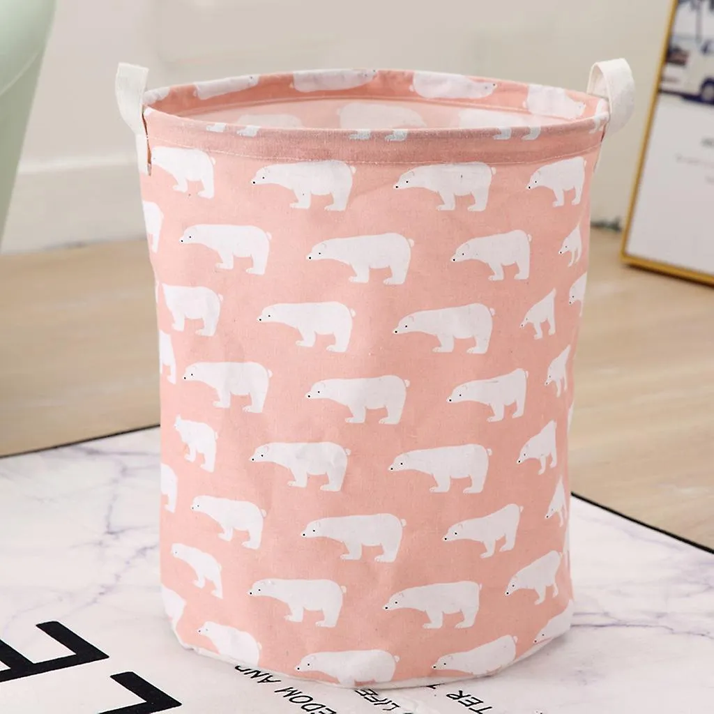 1PC Household Storage Containers Printed Household Foldable Toy Clothing Storage Bag Laundry Basket