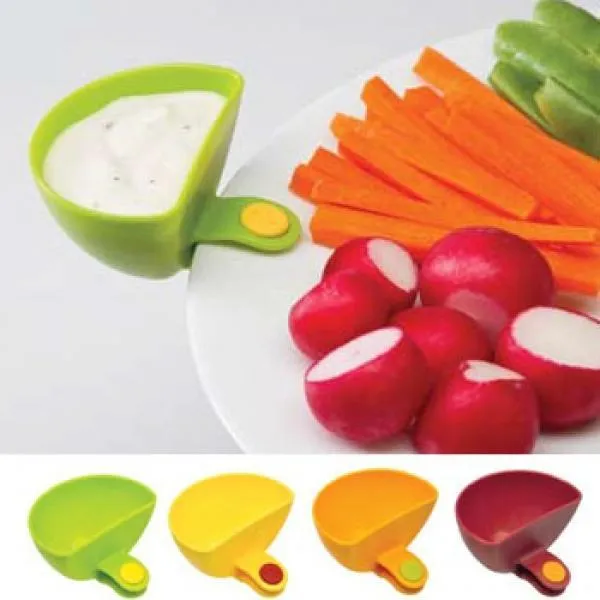 2 pcs Dip Clips - Plate Clips, Sauce Clips, Dipping Clips, Condiment Clips