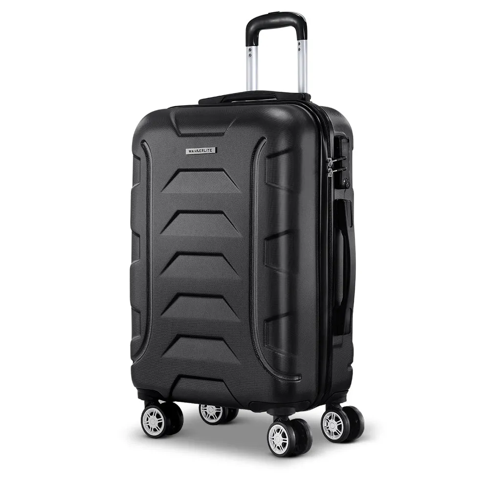 20" 55cm Luggage Trolley Travel Suitcase Set Hard Case Lightweight Strap