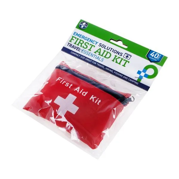 40 Pack Assorted Travel First Aid Kit With Storage Bag