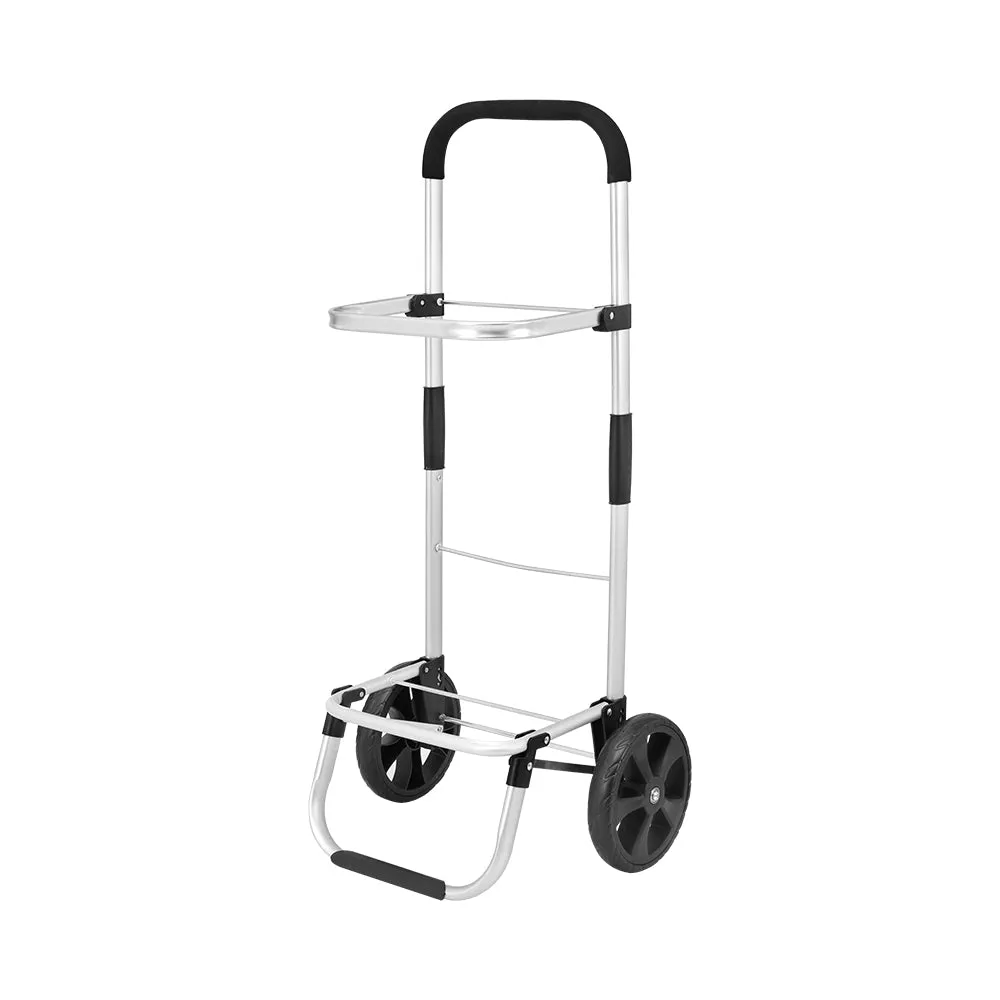 45KG Foldable Grey Shopping Trolley with Ice Bag - Emajin