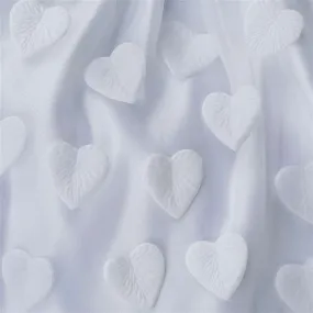 500 PCS White Silk Heart Rose Petals Wedding Flower Decoration Vase Home Bridal Décor