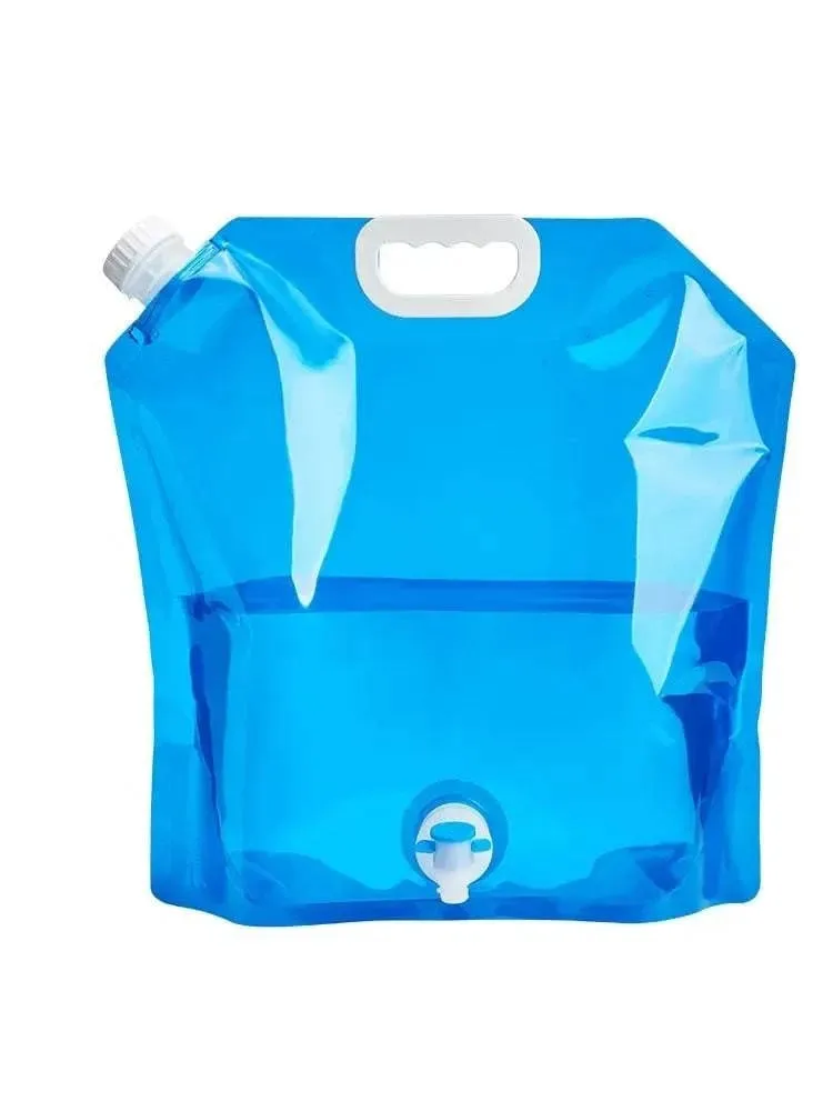 5/10L Camping Water Bag Portable Folding Water Bucket Large Water Container Outdoor Travel Collapsible Pouch Can Camping Supplie