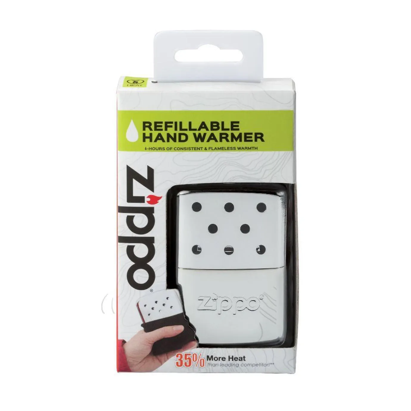 6-Hour High Polish Chrome Refillable Hand Warmer