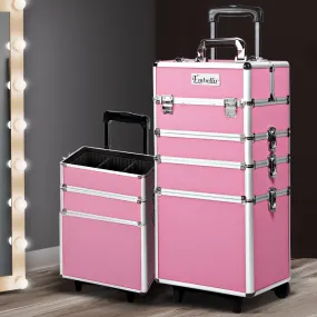 7-in-1 Aluminium Beauty Trolley w/ Velvet Lining - Embellir