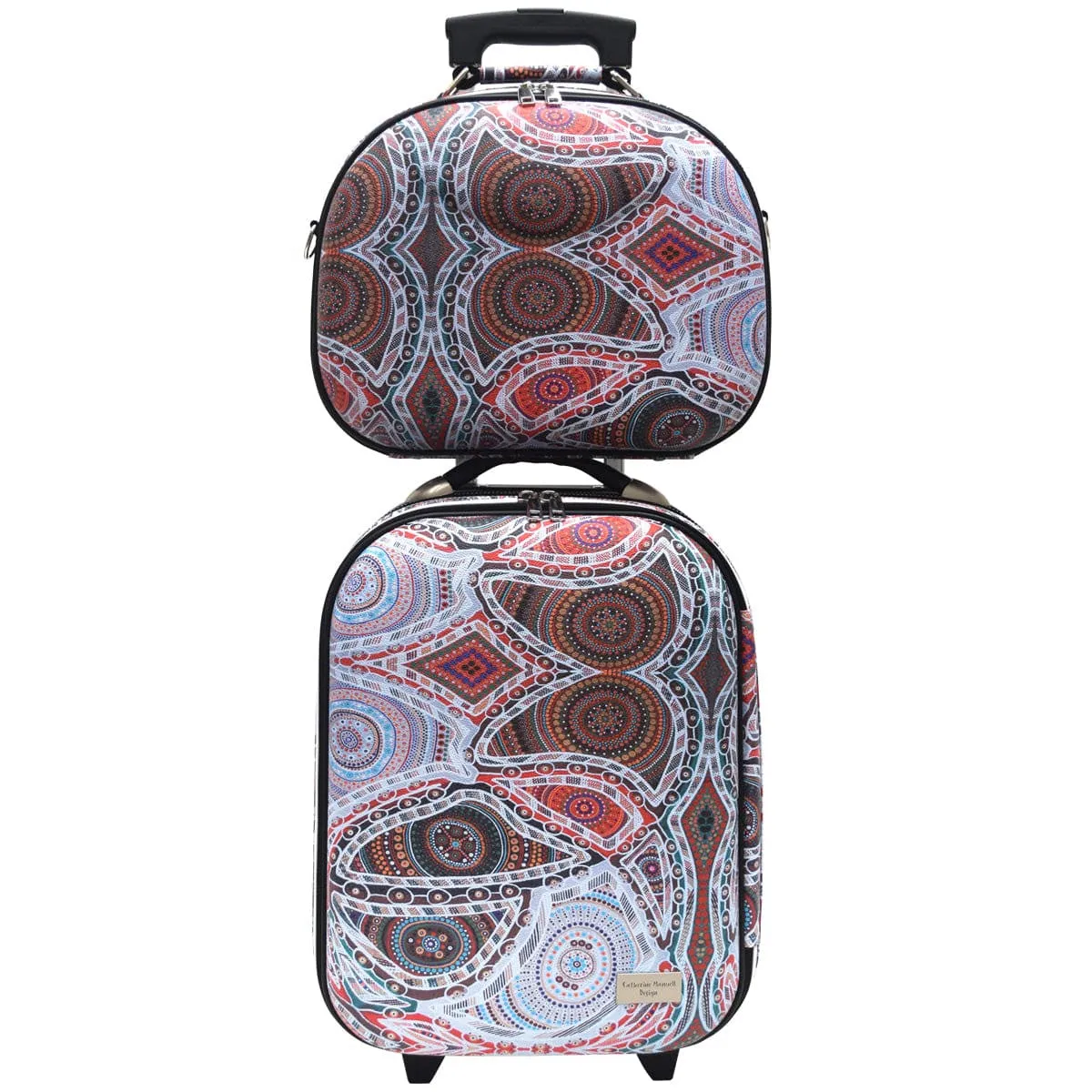 Aboriginal Art Airport Trolley Set Family Love