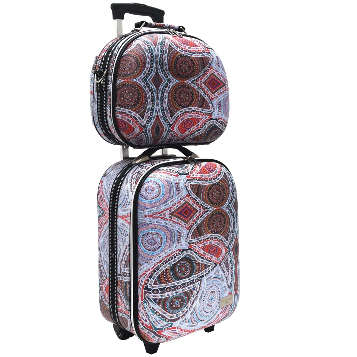 Aboriginal Art Airport Trolley Set Family Love