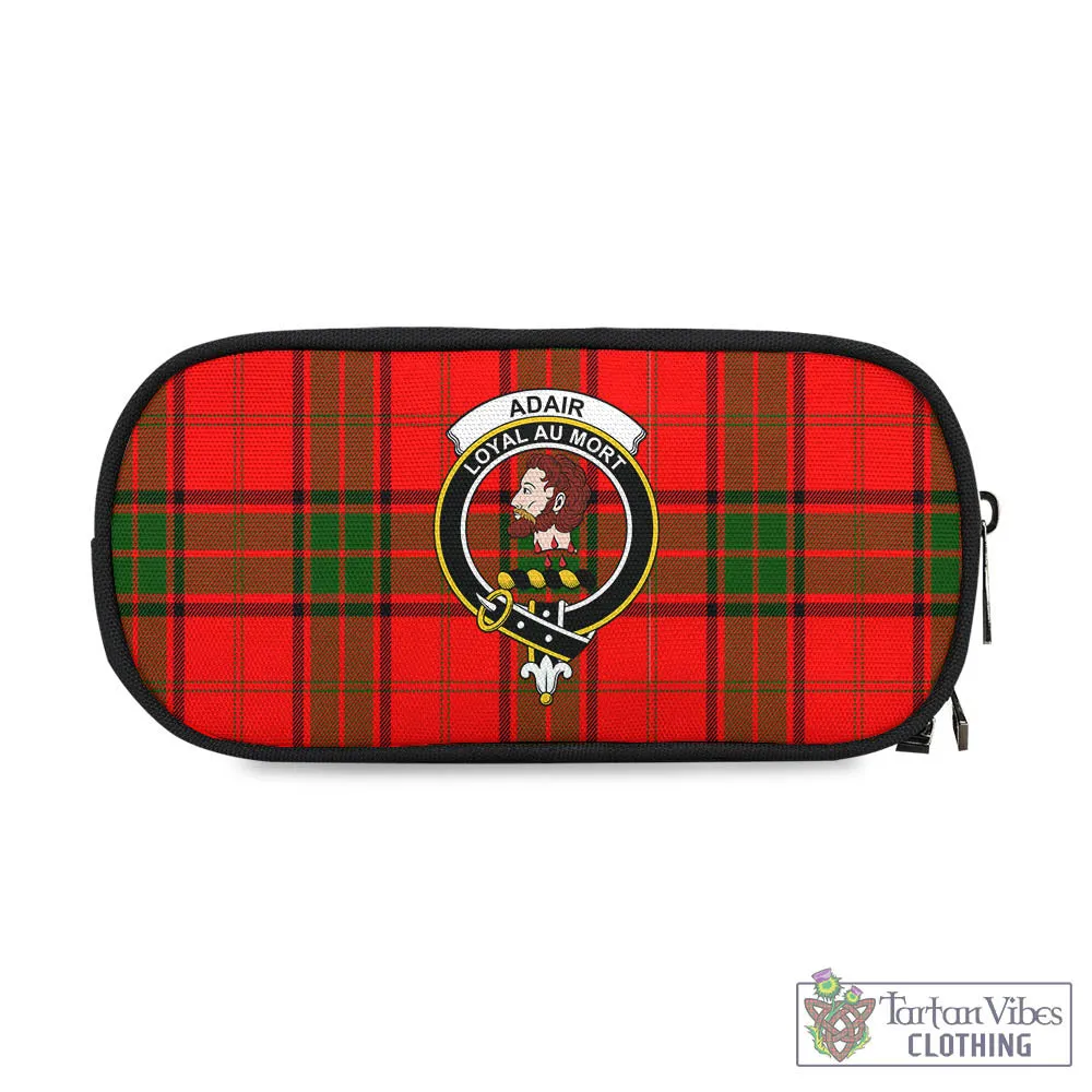 Adair Tartan Pen and Pencil Case with Family Crest