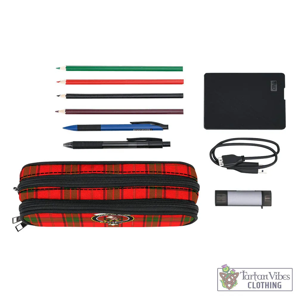 Adair Tartan Pen and Pencil Case with Family Crest