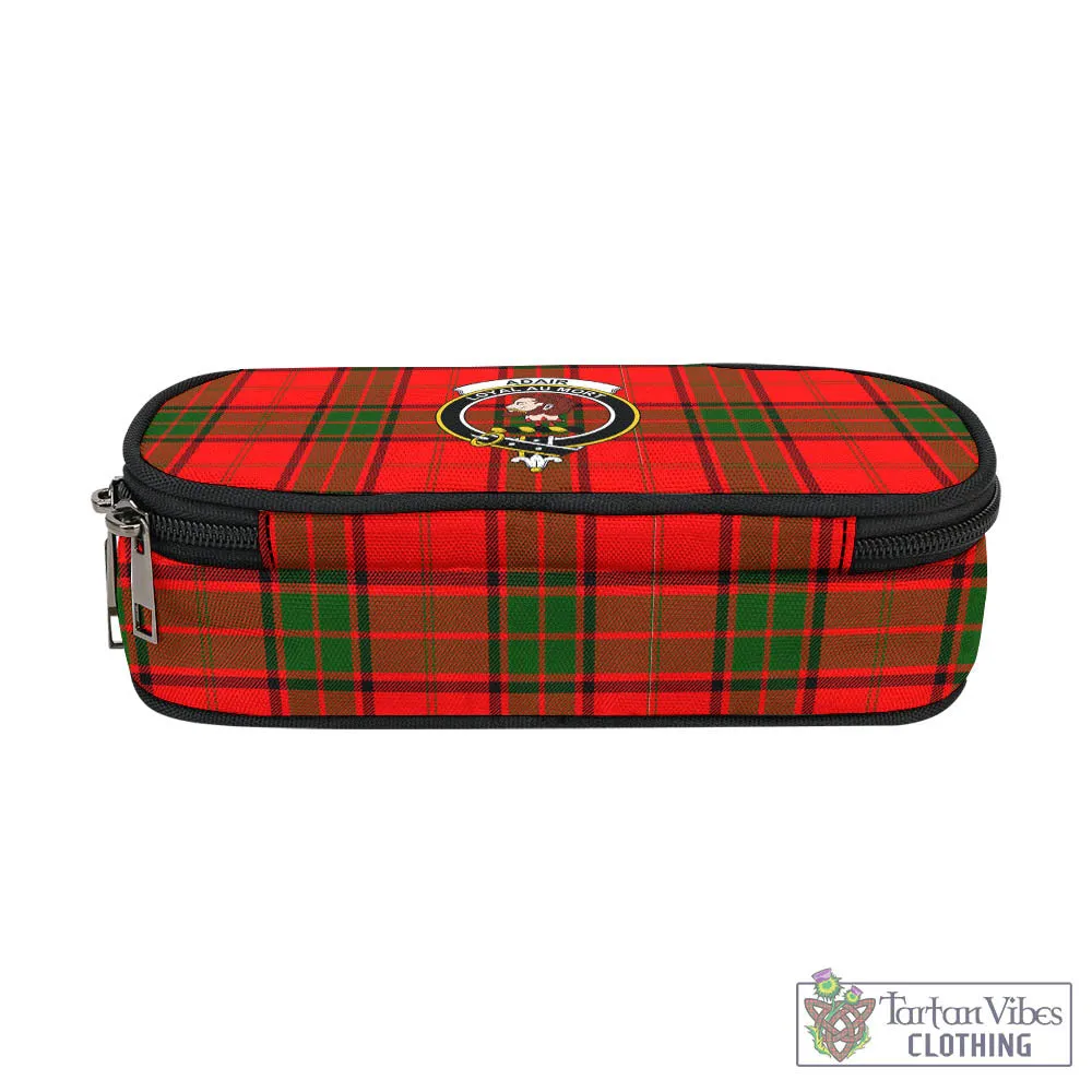 Adair Tartan Pen and Pencil Case with Family Crest