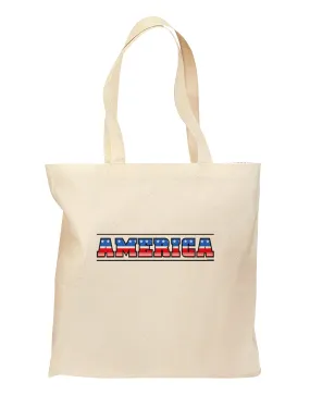 America Stars and Stripes Grocery Tote Bag