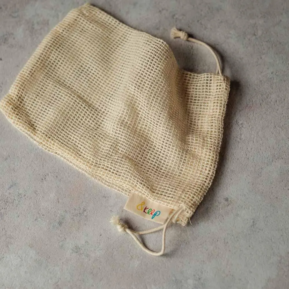 &Keep Cotton Mesh Wash Bag