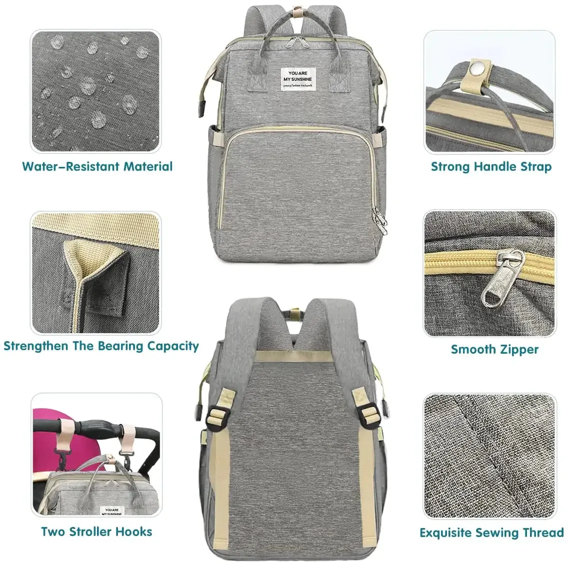 Baby Crib & Diaper Bag