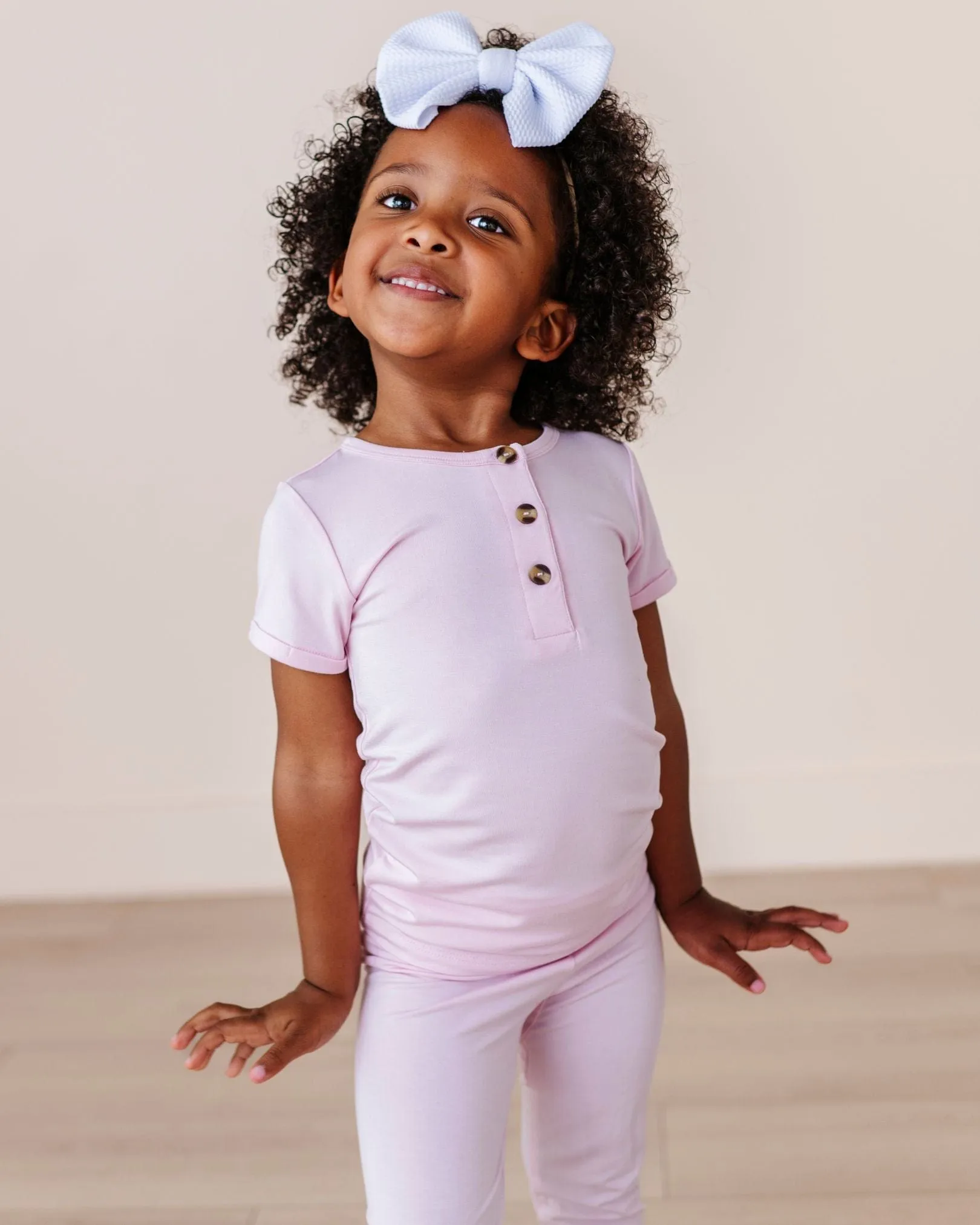 Ballet Short Sleeve Two-Piece Button Set