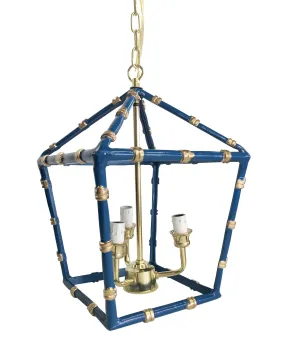 Bamboo Lantern in Navy, Small