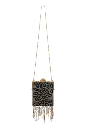 BEADED FRAME BAG MULTI