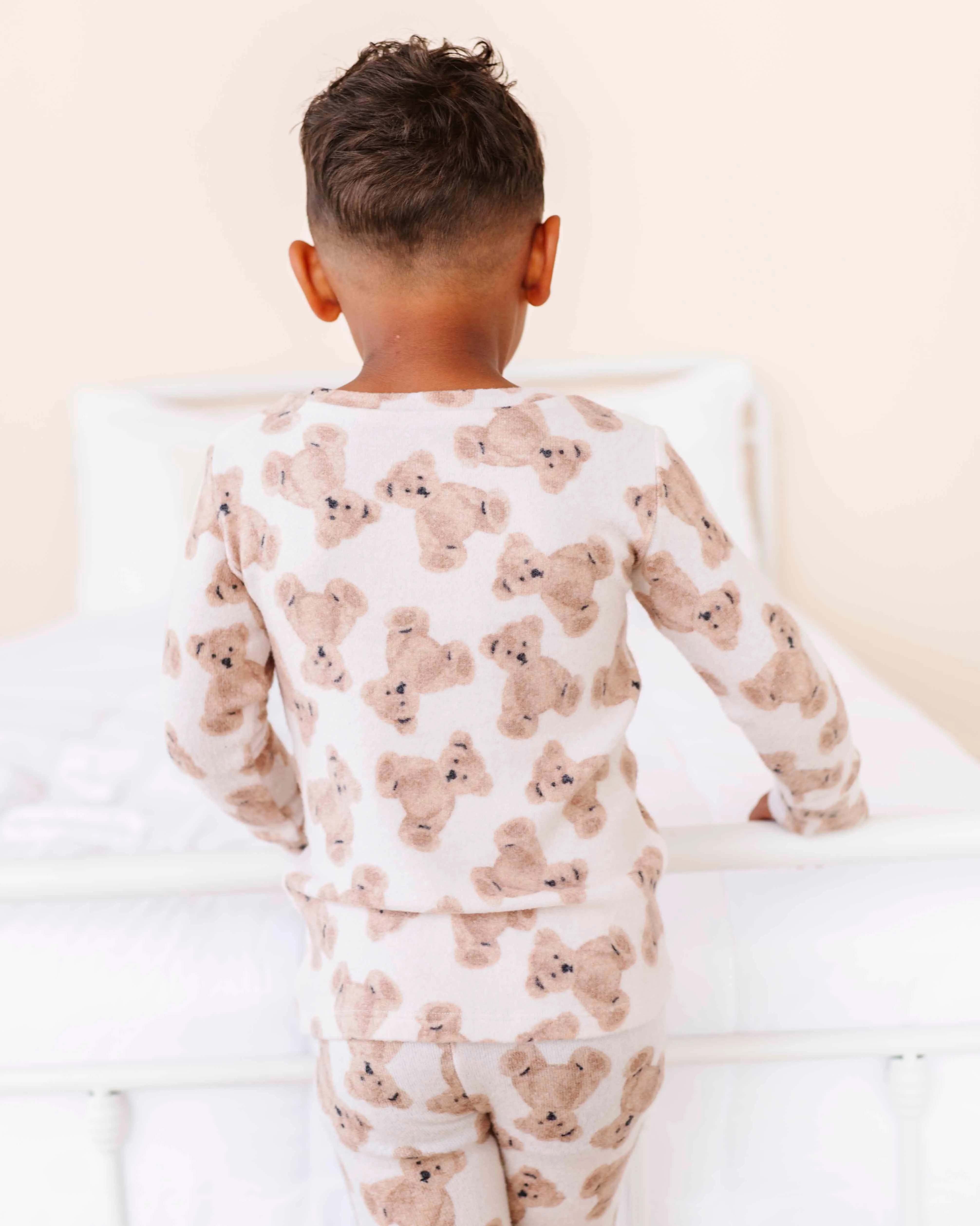 Bear Hugs Two-Piece Pajama Set - Cloud Plush Bamboo