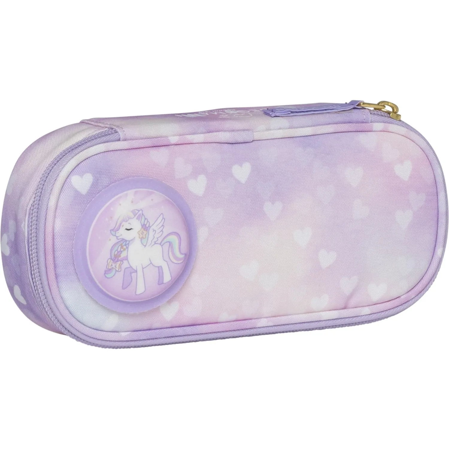 Beckmann Unicorn Princess Purple Ovalt Pencil Case