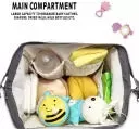 Black MOM CARES Diaper Backpack – Modern Organizer for Parents