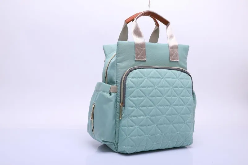 Blue Green Stylish Diaper Bag for Mommy on the Go