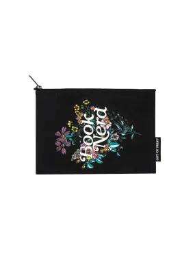 Book Nerd Floral pouch