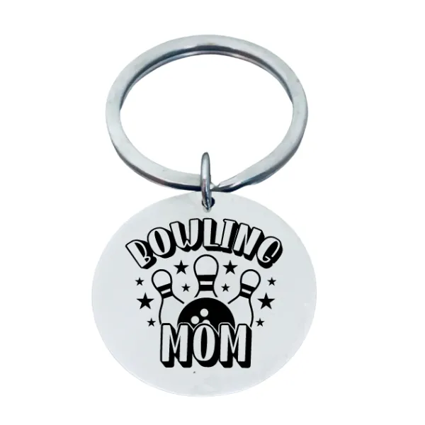 Bowling Mom Keychain