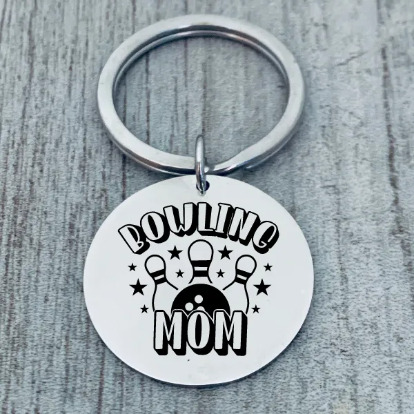 Bowling Mom Keychain