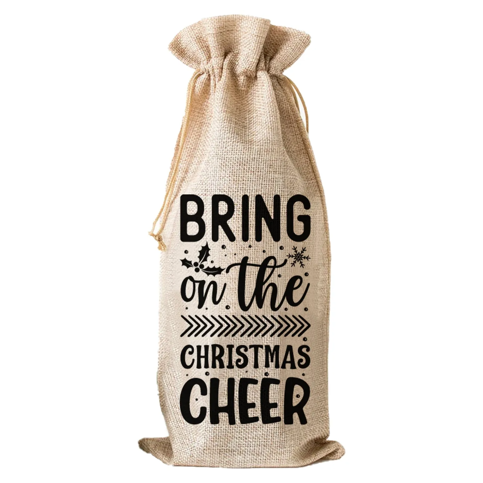 Bring on the Christmas Cheer - Wine Bag