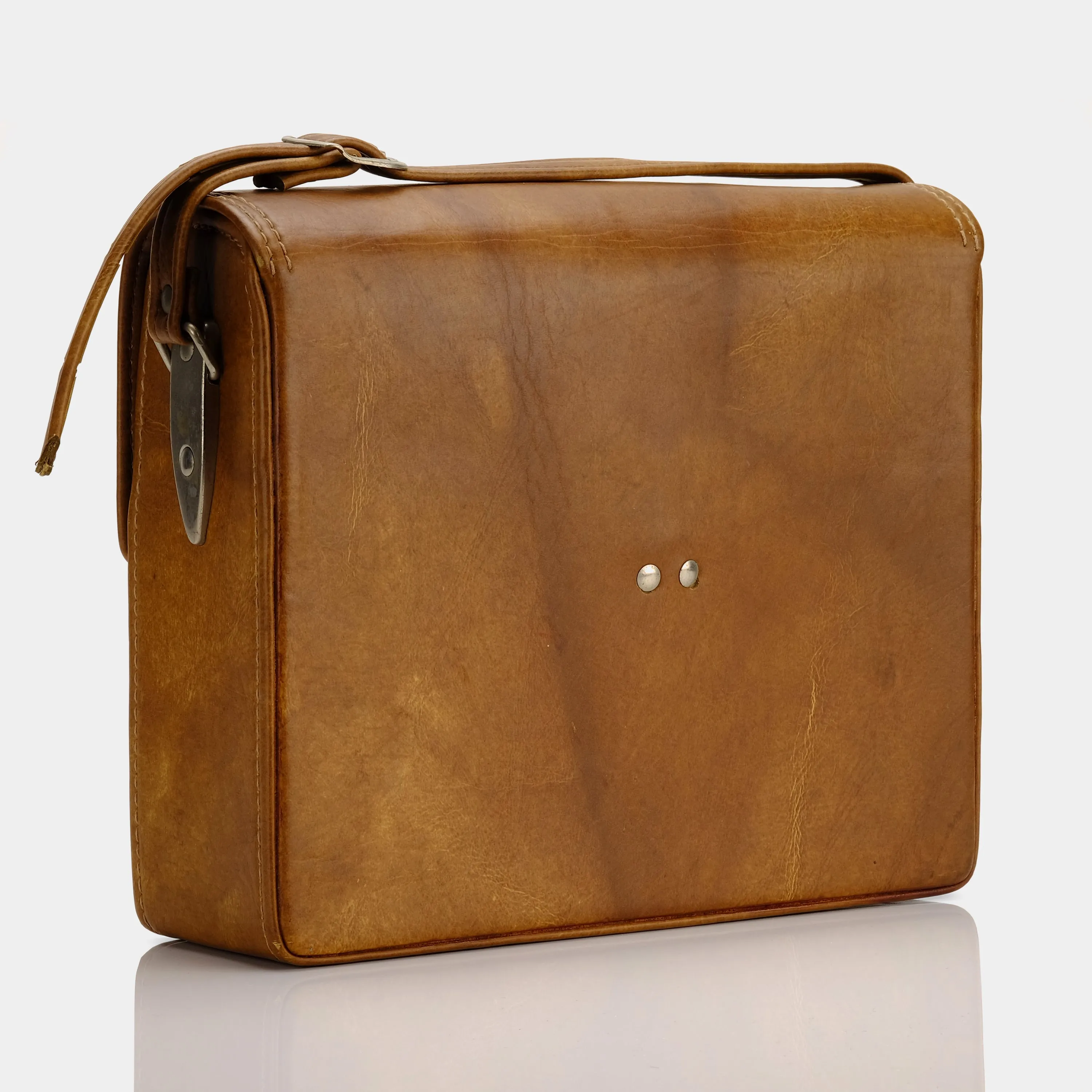 Brown Leather Folding Camera Bag