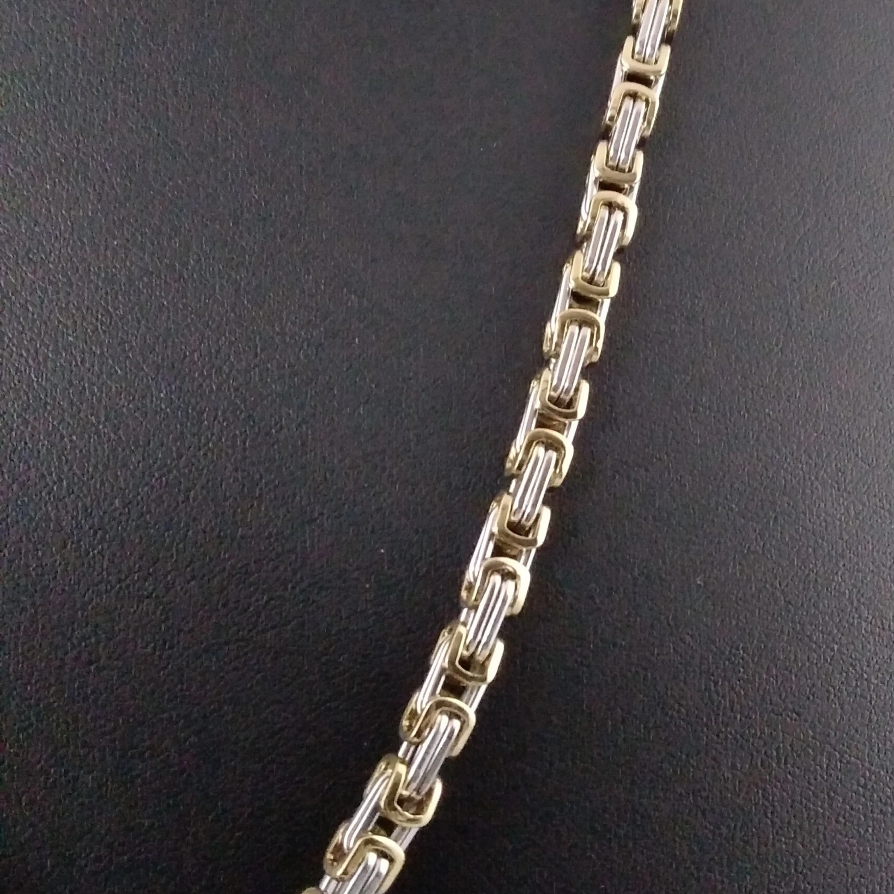 Byzantine Chain Necklace Silver & Gold