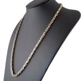 Byzantine Chain Necklace Silver & Gold