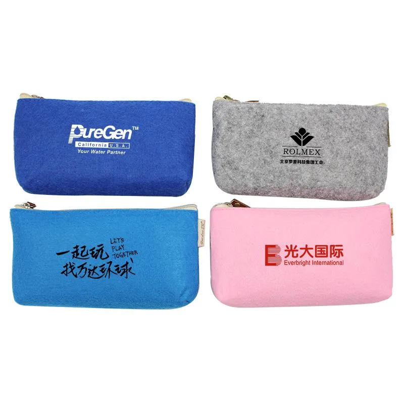 Candy-Coloured Felt Pencil Case