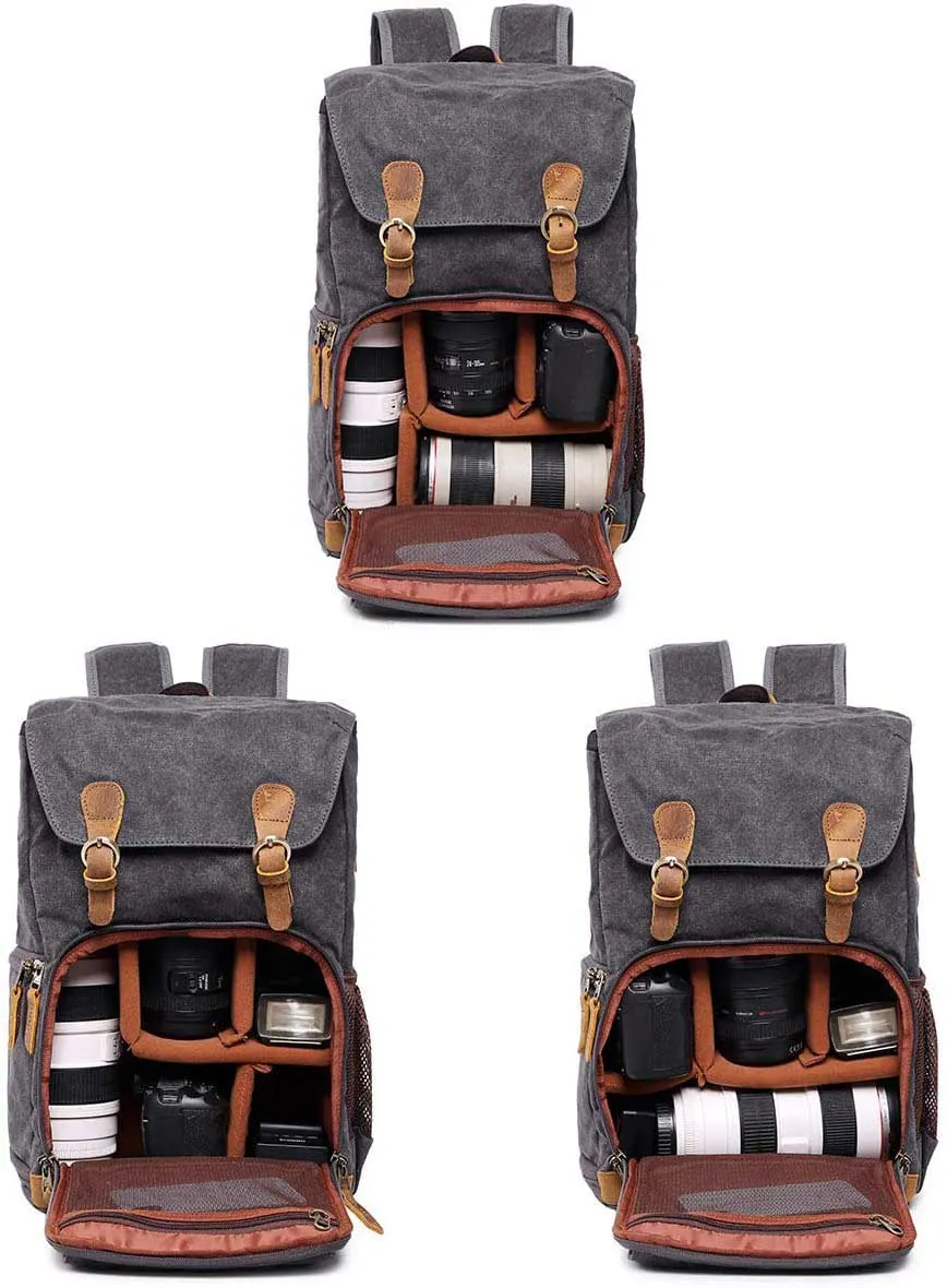 Canvas Camera Backpack