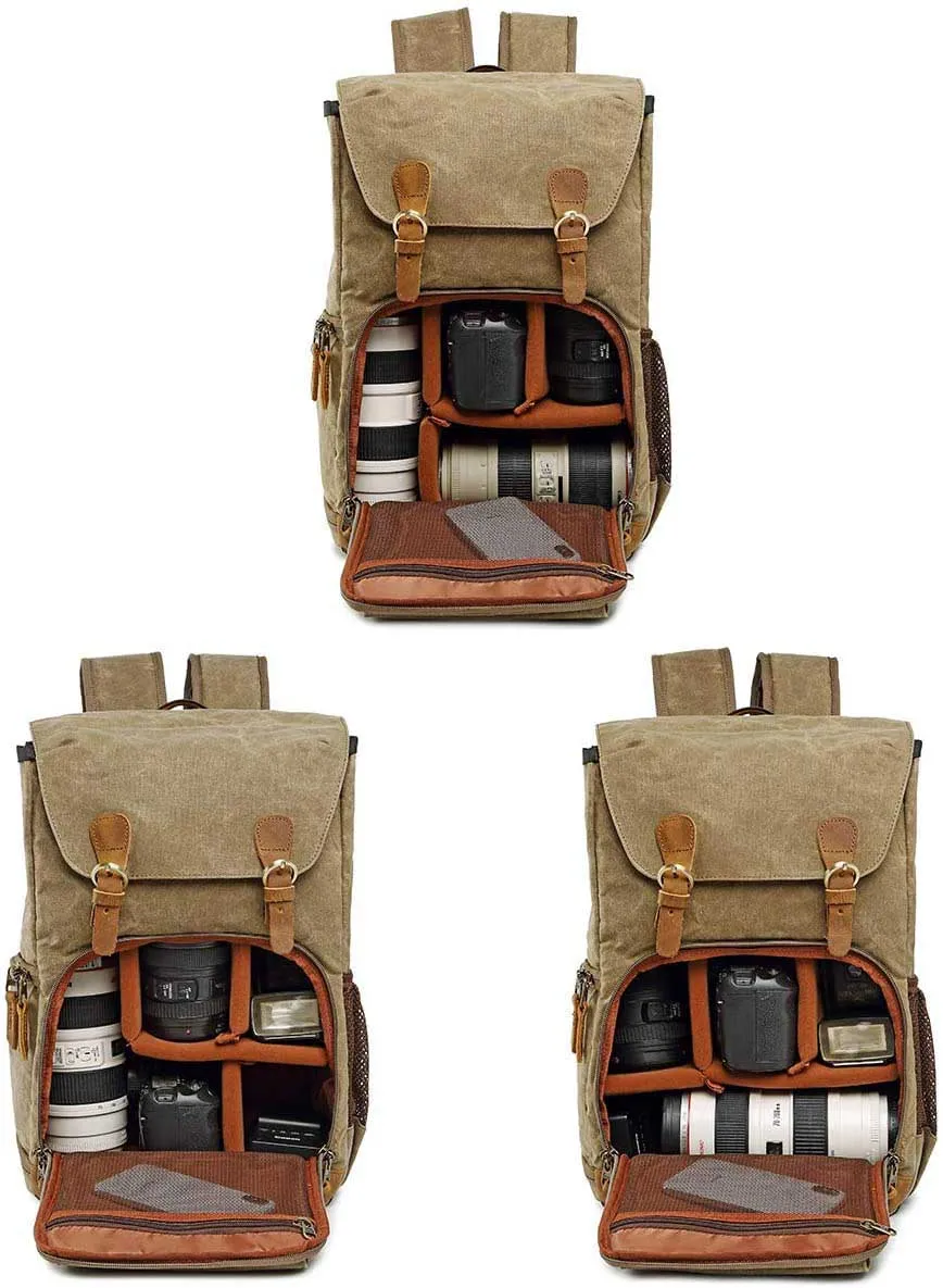 Canvas Camera Backpack