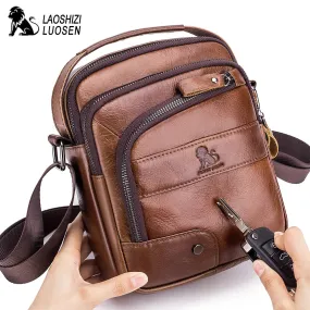 Casual Genuine Cowhide Leather Bag