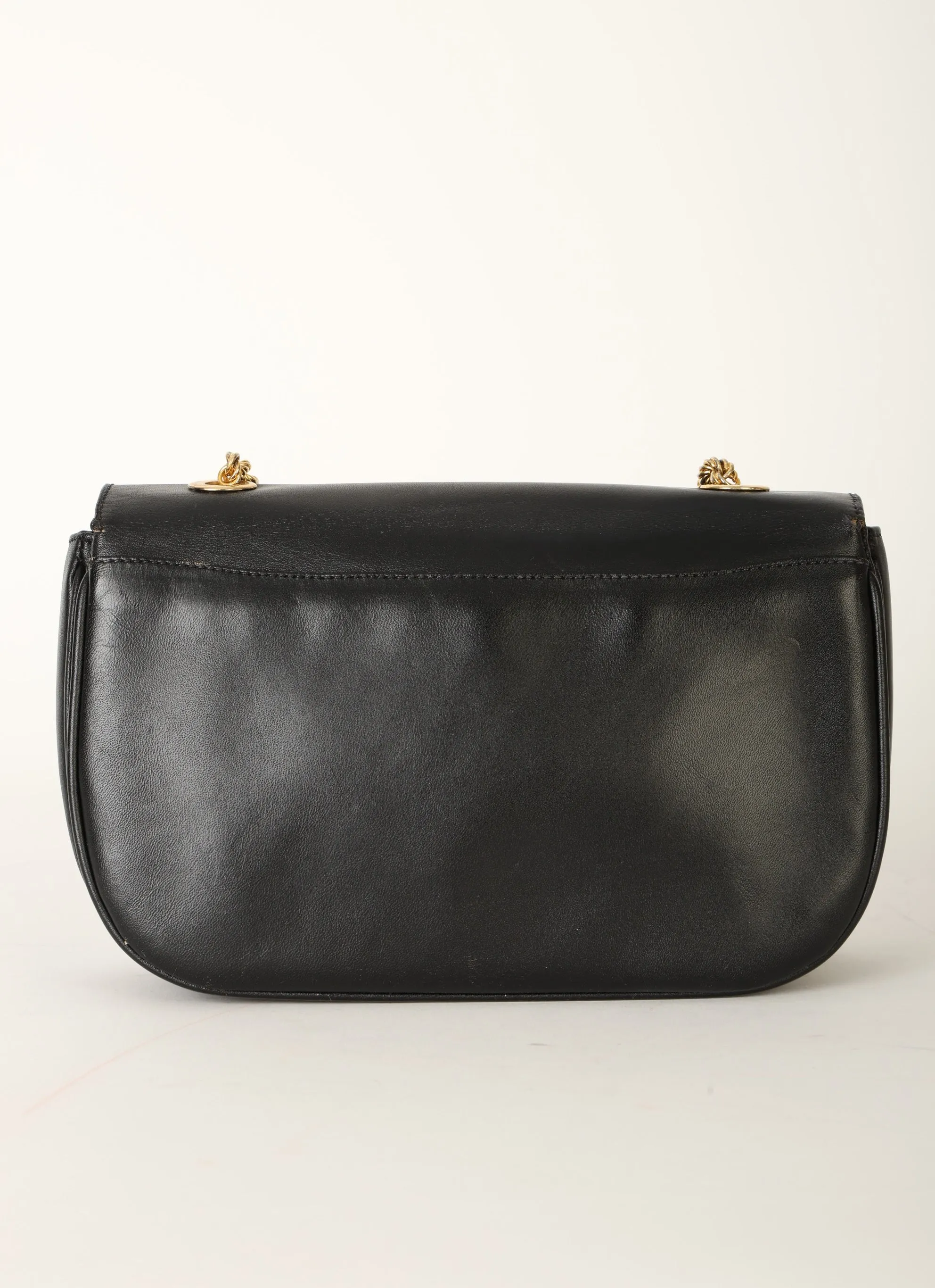 Celine Boxcalf Chain Shoulder Bag