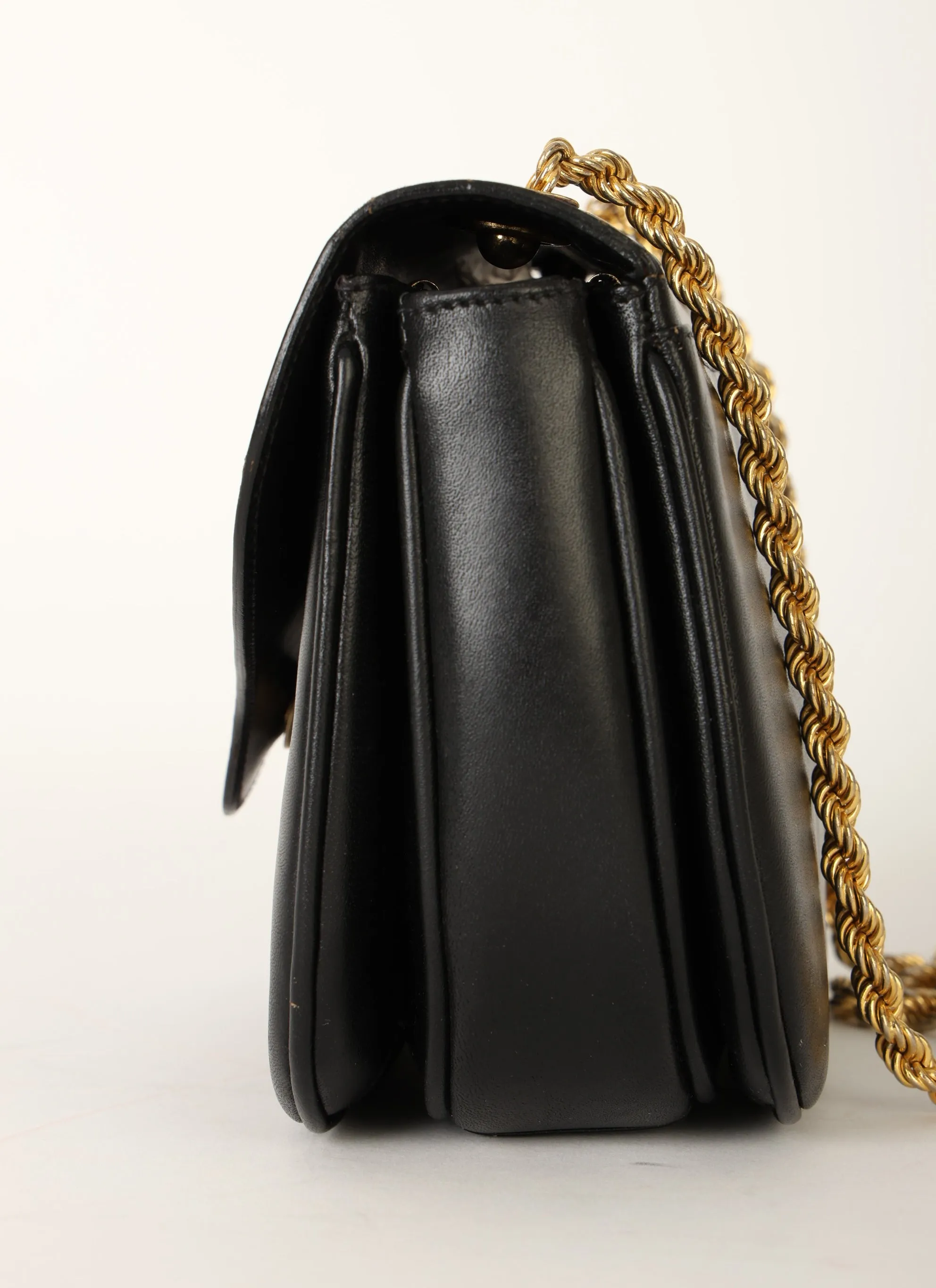 Celine Boxcalf Chain Shoulder Bag