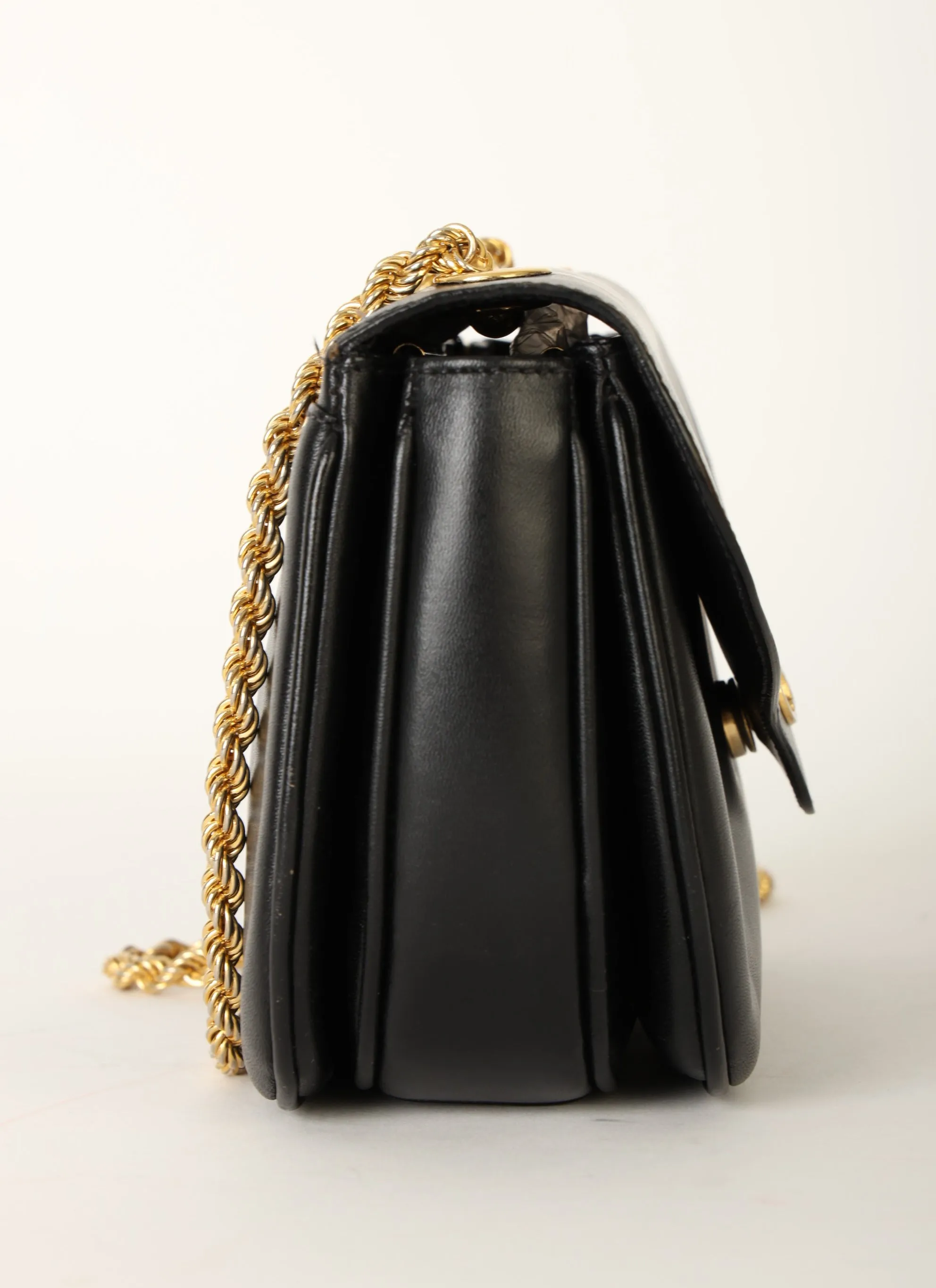 Celine Boxcalf Chain Shoulder Bag