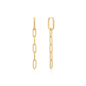 CHAIN REACTION CABLE LINK DROP EARRINGS