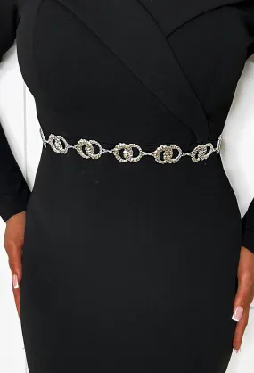 Chained To Chic Silver Chain Belt