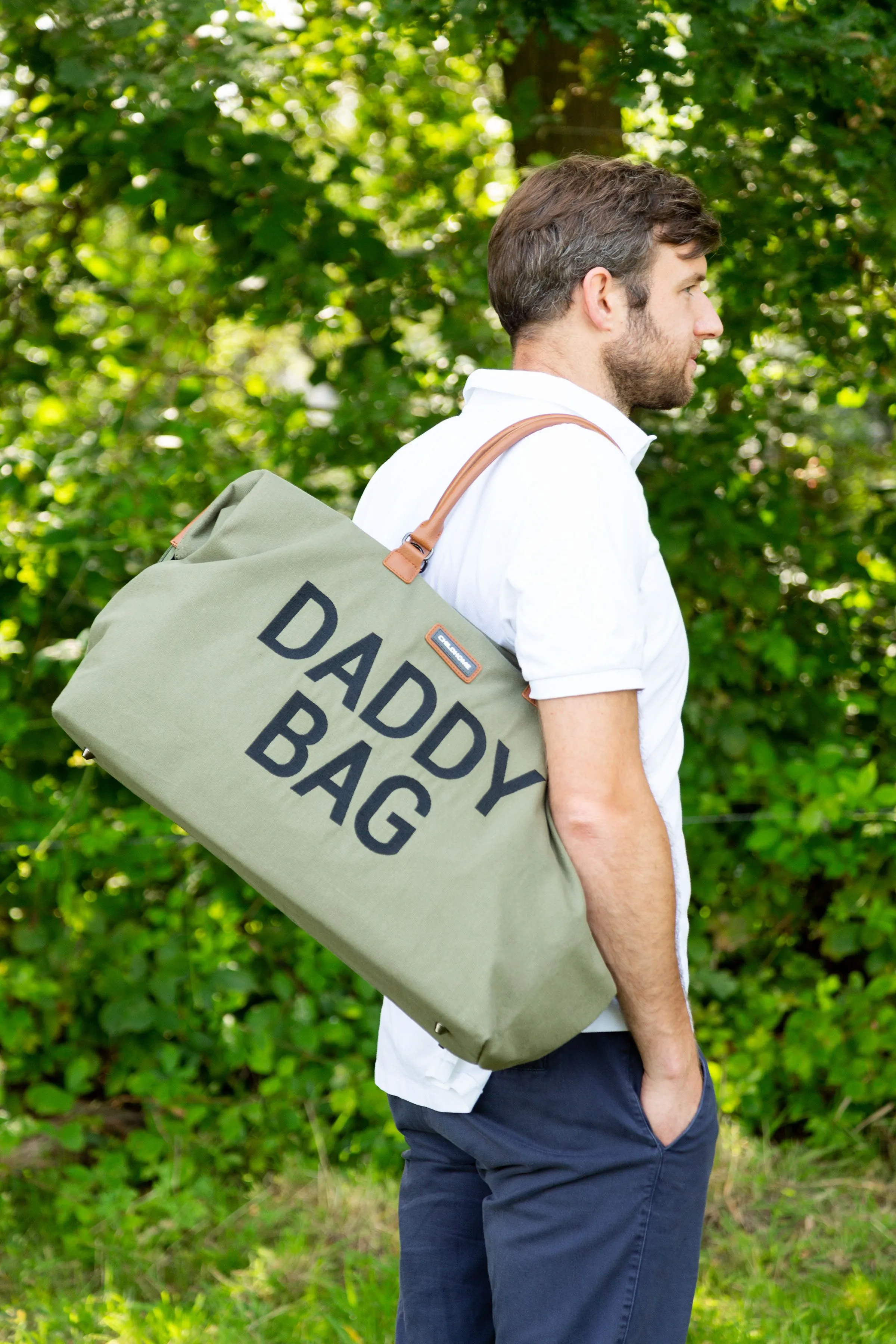 Childhome Weekendbag XL Daddy Bag Canvas Khaki