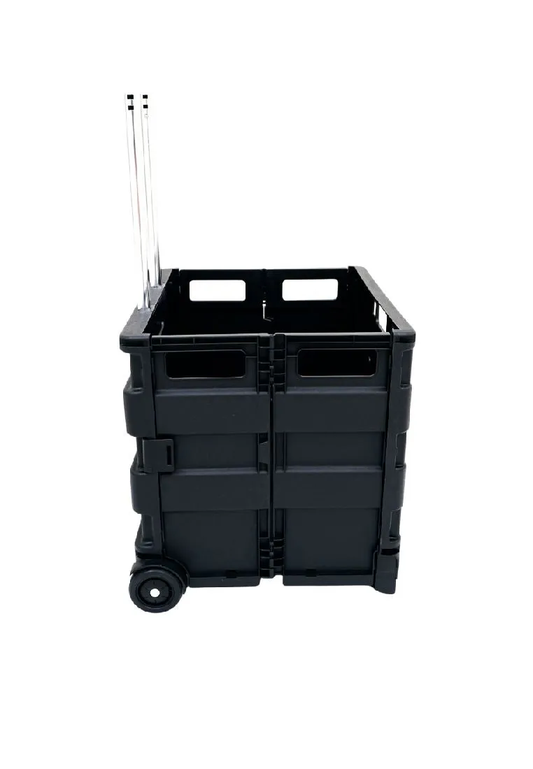 Clever Spaces Foldable Trolley Cart Regular Black