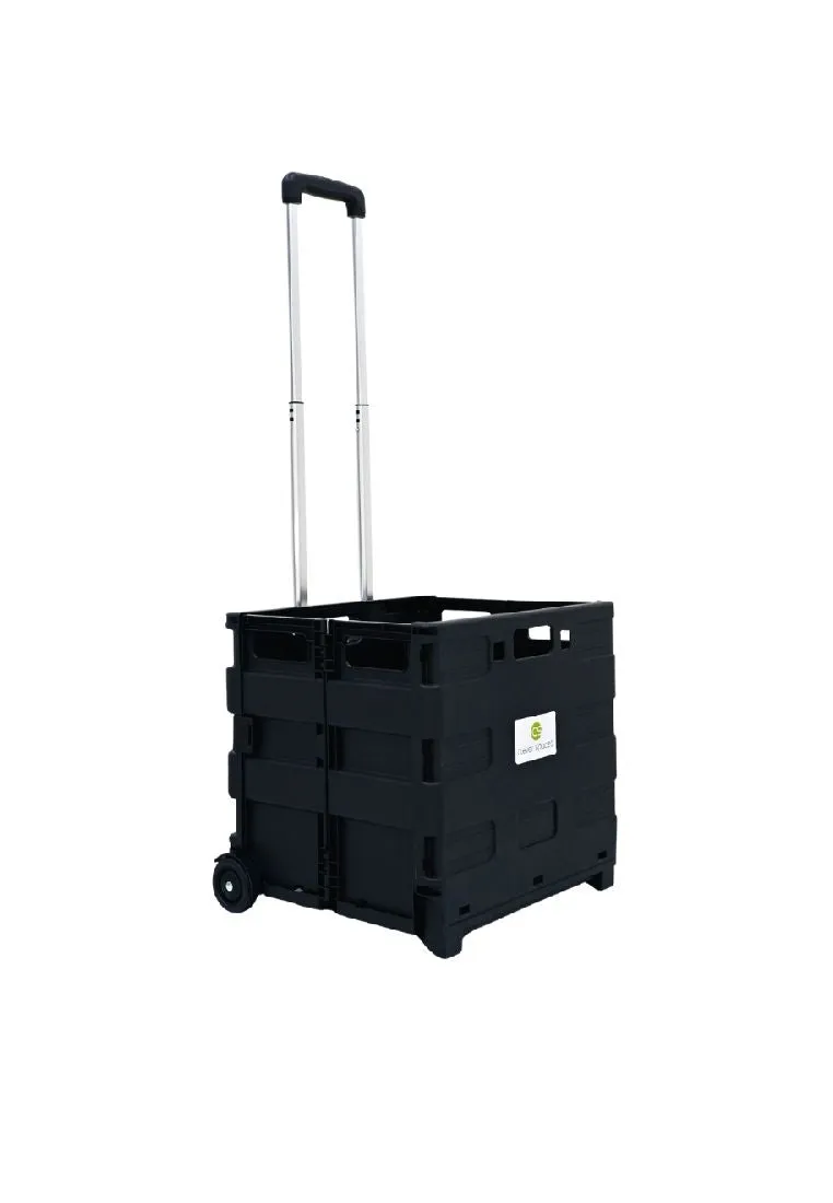 Clever Spaces Foldable Trolley Cart Regular Black