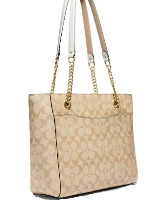 Coach Cammie Chain Tote In Signature Canvas