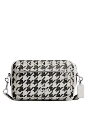 Coach Elias Crossbody With Houndstooth Print