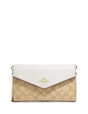 Coach Envelope Clutch Crossbody In Signature Canvas