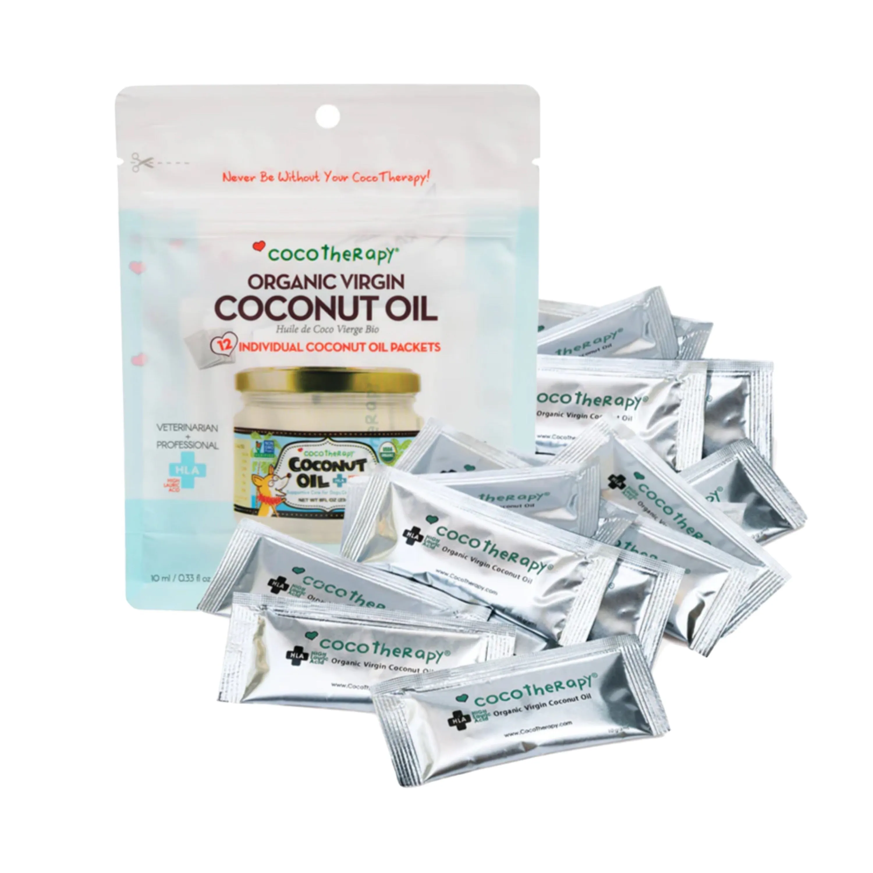 CocoTherapy Virgin Coconut Oil Portable Packets (12ct)